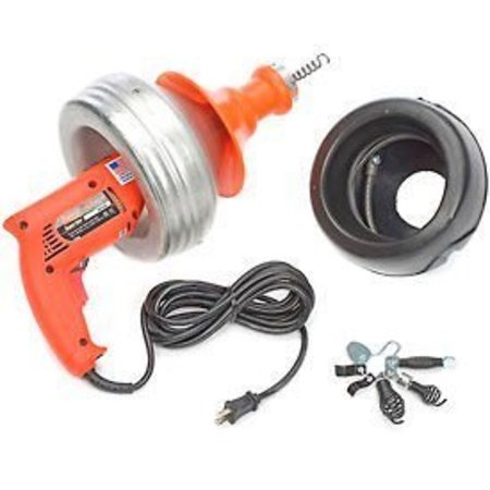 GENERAL WIRE SPRING General Wire SV-B-WC Super-Vee Drain Cleaning Machine includes 2 Cables/Cutter Set & Case SV-B-WC